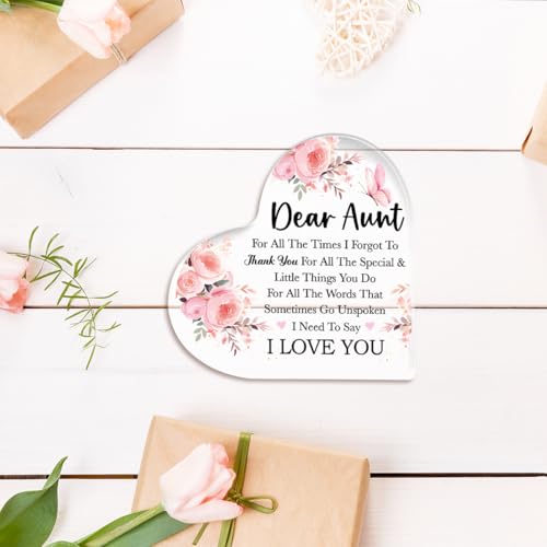 Need To Say I Love You Aunt Acrylic Plaque - 4.5x4.5 inches (Variation 11)
