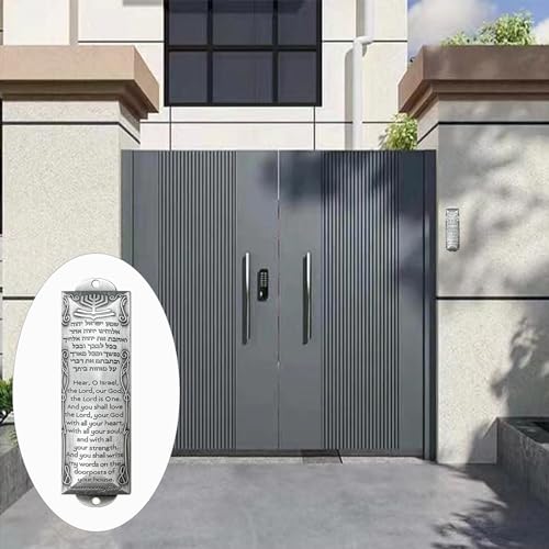 Set of 3 Mezuzah Cases with Scrolls for Door - Jewish Home Blessing Decor