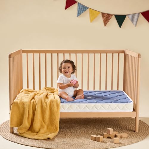 Premium Mini Crib Mattress 38" x 24" x 4" - Breathable Firm Foam