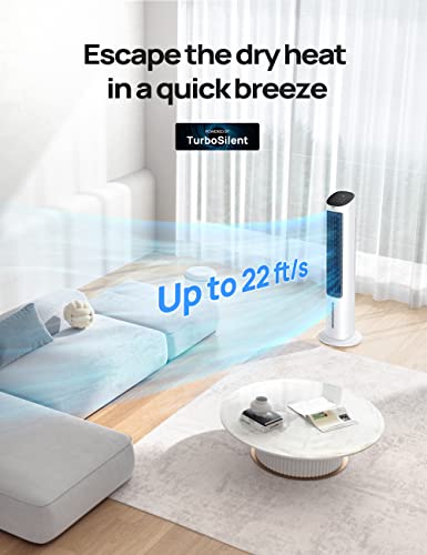 Evaporative Swamp Cooler and Tower Fan with 4 Speeds and Remote Control