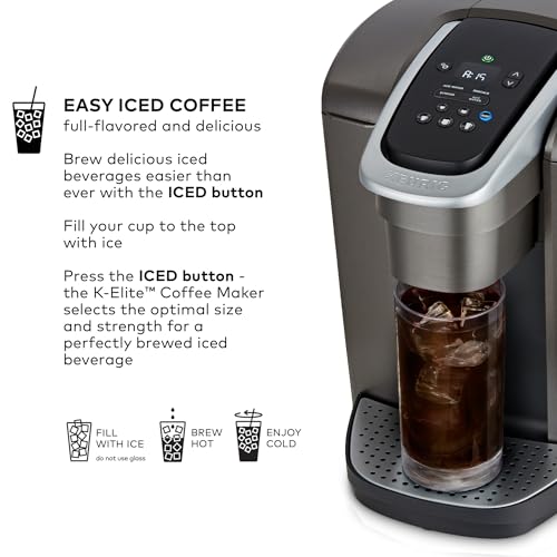 Single Serve Pod Coffee Maker with Temperature Control & Iced Setting
