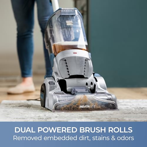 Portable Carpet Cleaner Machine with Dual Brushrolls for Pet Stains & Rugs