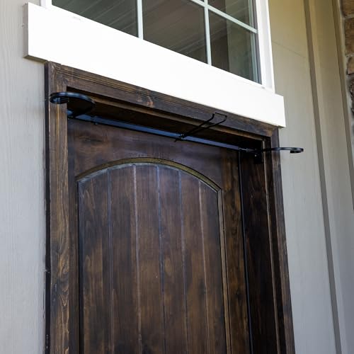 Adjustable Front Door Garland Hanger - Heavy Duty Pressure Mount Holder
