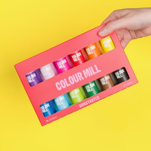 Colour Mill Oil Blend Food Coloring Kickstarter 12 Pack - 20ml Each, Vibrant Food Coloring Set for Baking