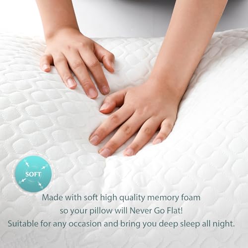Cooling Memory Foam Body Pillow for Adults - Adjustable 20x54