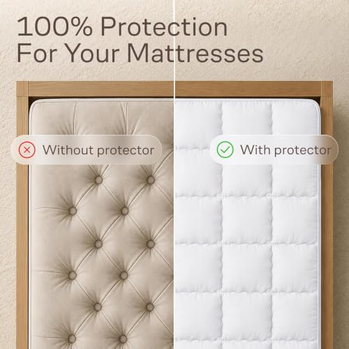 Niagara Sleep Solution Queen Cotton Mattress Pad - Extra Deep Pocket 20"