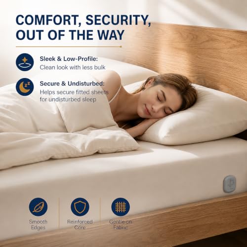 Bed Sheet Corner Holders (4-Pack) – 90° Quick Lock Fitted Sheet Clips