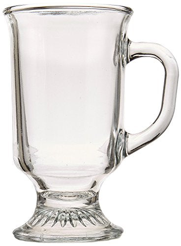 Anchor Hocking 8 oz. Irish Coffee Mug - Clear Glass Drinkware