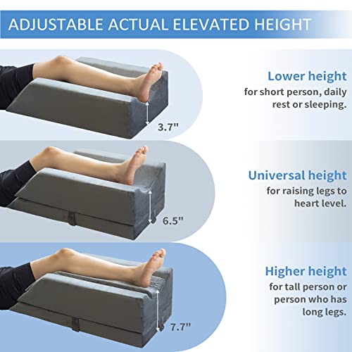 Adjustable Leg Elevation Pillow for Pain Relief & Recovery