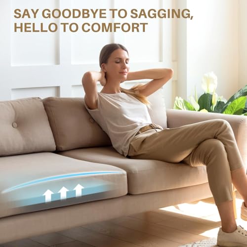 Sofa Cushion Support for Sagging Seats - 20x20x2 Inch High Density Foam