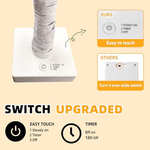 22-Inch LED Birch Tree Photo Display with Clips and Timer