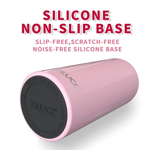 Insulated Stainless Steel Slim Can Cooler - 12 oz Double-Walled (Glitter Blush)