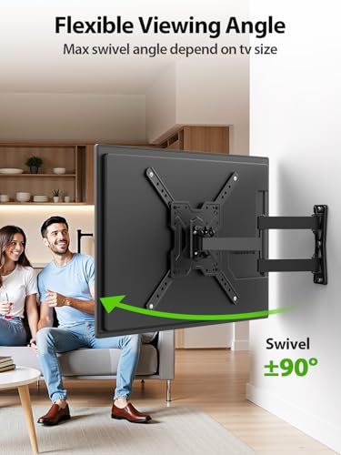 Full Motion TV Wall Mount Bracket for 26 to 65 Inch TVs, VESA 400x400