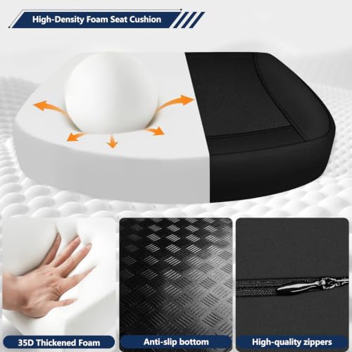 Ergonomic Memory Foam Seat Cushion & Lumbar Support Pillow Set