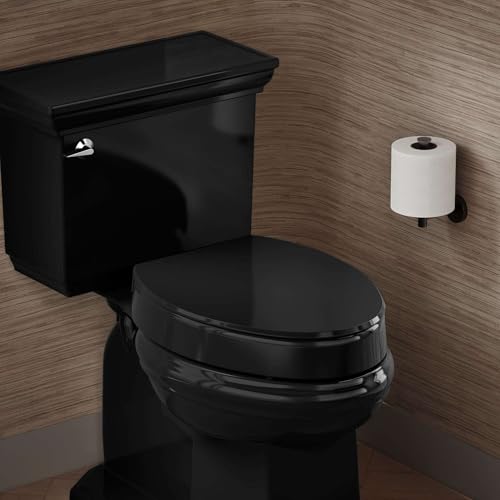 3-Inch Elevated Elongated Toilet Seat with Soft Close and Quick Release