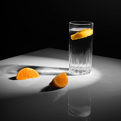 LEMONSODA 11.5oz Crystal Cut Old Fashioned Glass Set of 6 - Premium Lead-Free Rocks Glasses for Cocktails