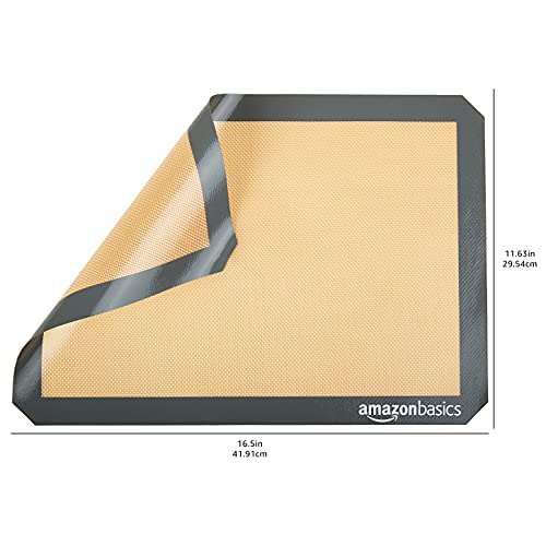 Non-Stick Silicone Baking Mats (2-Pack) - Reusable Heat-Resistant 16.5" x 11.6"