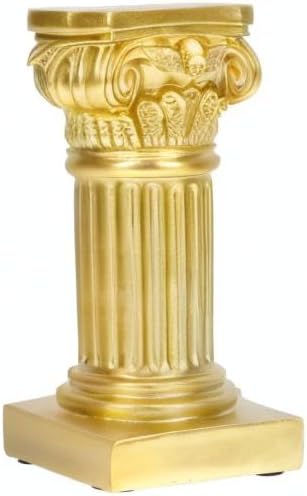 Uonlytech Nordic Marble Roman Column Candlestick - 7.67" x 3.74" Elegant Marble Pillar Candleholder for Cozy Home Decor & Gifts