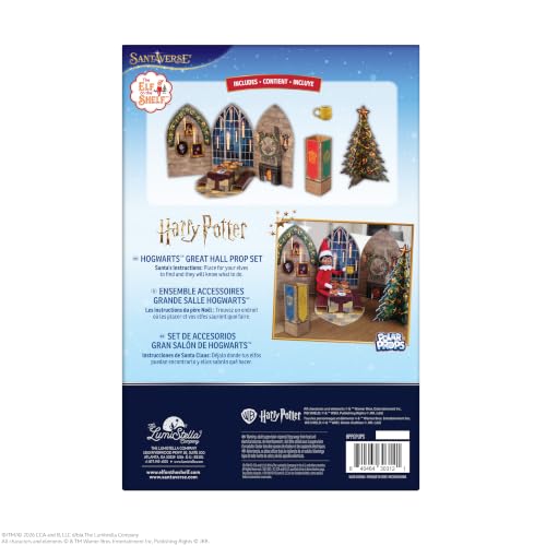 Hogwarts Great Hall Pop-Up Backdrop Set with Banners for Holiday Elf