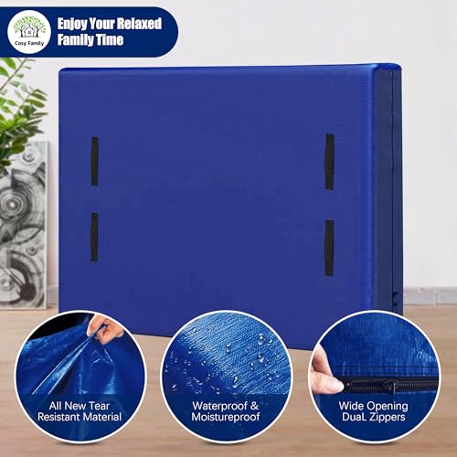 Extra-Thick Queen Mattress Bag for Moving with 8 Handles and Zipper