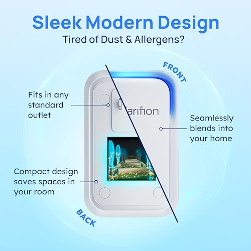 Plug-In Air Ionizer 3-Pack - Portable Negative Ion Air Purifier & Odor Eliminator for Home, Bedroom, and Office