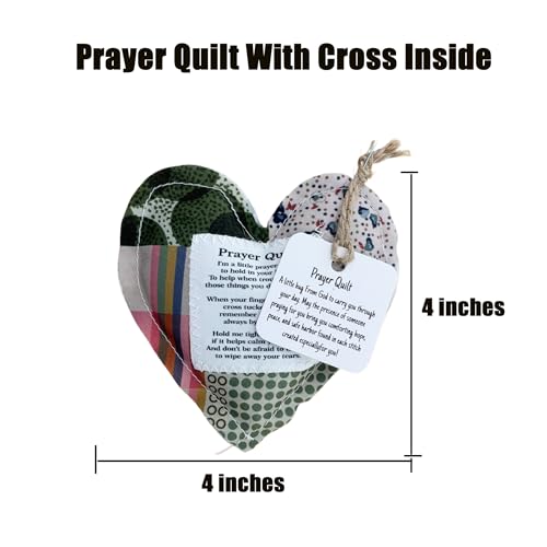 2-Pack Handmade Prayer Quilts - Pocket-Sized Comfort 4x4
