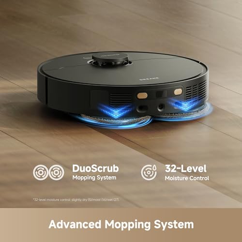 Robot Vacuum and Mop with Self-Emptying Dock, 25,000Pa Suction & App Control