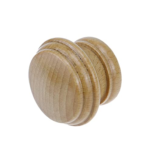 Wooden Curtain Rod Finials, 30mm Inner Diameter Decorative End Caps
