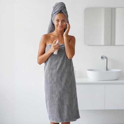 ecolook Extra Large Microfiber Bath Towels Set of 4 - 31x63 Quick Dry