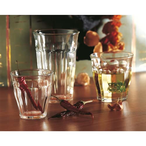 Tempered Glass Tumblers 220ml - Set of 6 Microwave & Freezer Safe Cups