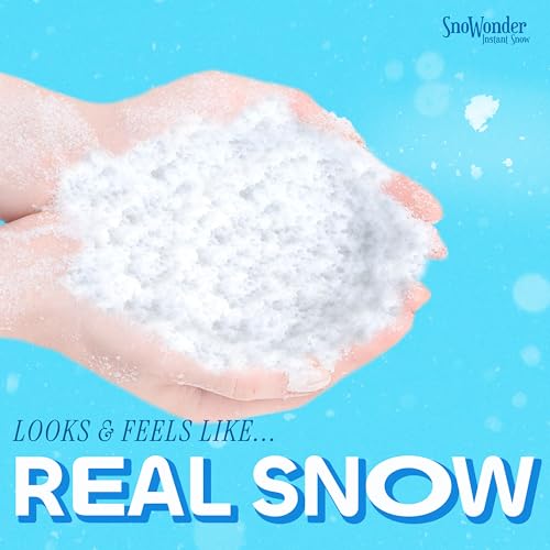 Instant Fake Snow Powder for Cloud Slime & Holiday Decor - Makes 1 Gallon
