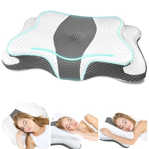 Ergonomic Memory Foam Cervical Pillow for Neck & Shoulder Pain Relief - Queen