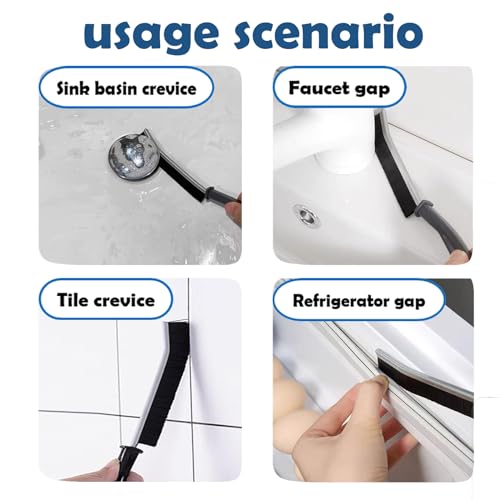8-Piece Grout & Crevice Cleaning Brush Set - Stiff Bristle Scrub Brushes