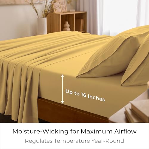 Mellanni Iconic 4-Piece Full Bed Sheet Set 16