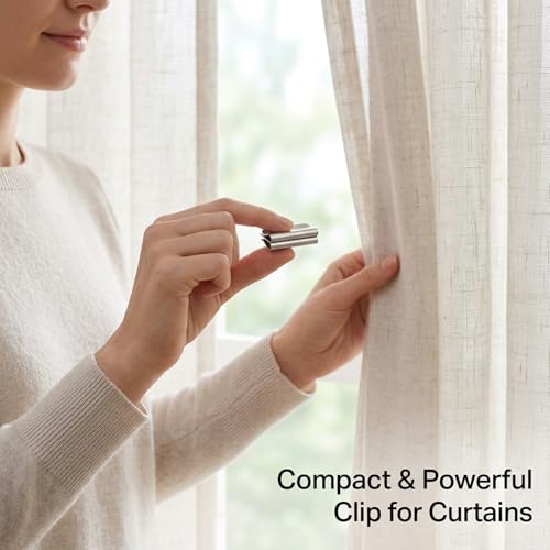 10-Pack Magnetic Curtain Clips - Secure Curtain Closures for Home Decor