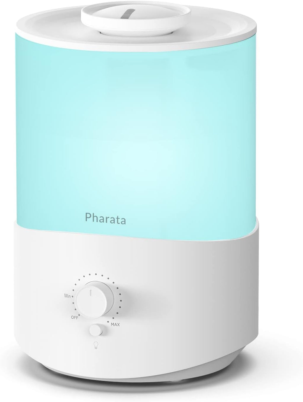 Pharata Humidifier - 2.5L Cool Mist Essential Oil Diffuser for Large Rooms | Top Fill Design, Auto Shut-Off