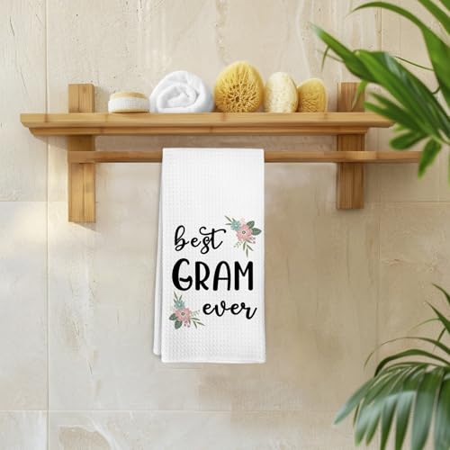 Gram Hand Towels 16x24 - Best Gram Ever Gifts Kitchen Dish Towel, Grandma Gift dvhdajed Variation Gram
