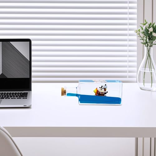 Unsinkable Cruise Ship Fluid Drift Bottle Desk Ornament