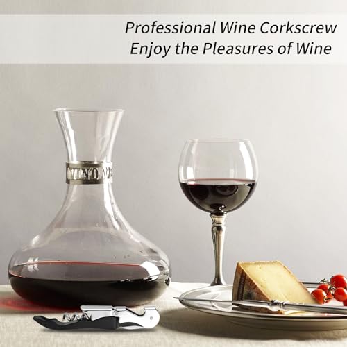 Black 2 PCS Waiter Corkscrew Wine Opener Heavy Duty Bottle Openers