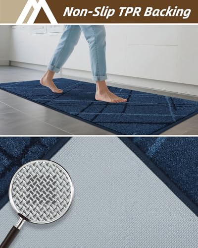 6-Piece Non-Slip Kitchen Rug Set, Washable Absorbent Floor Mats