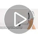 IMIKONA 9" Wall Mounted Lighted Makeup Mirror,4000mAh Rechargeable