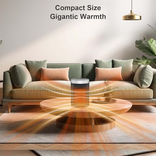 Portable Electric Space Heater 1500W PTC Ceramic with Remote Control