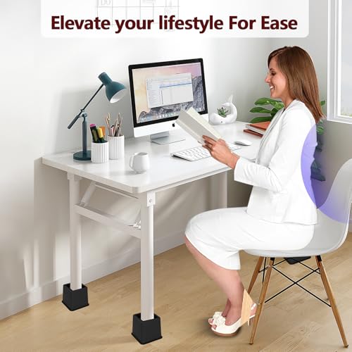 Heavy Duty Adjustable Bed Risers - Set of 4 Furniture Lifts (3, 5, 8 Inches)