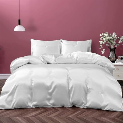 Premium Mulberry Silk Duvet Cover - 22 Momme Twin Size 68"x90"