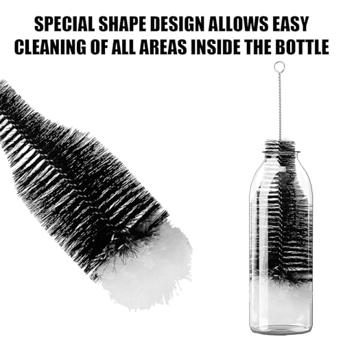 Long Bottle Cleaning Brush with Anti-Scratch Nylon Bristles 13.4 Inch