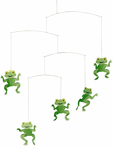 Frog Hanging Mobile - 22-Inch Handmade Danish Art Decoration