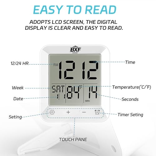 Waterproof Digital Bathroom Shower Clock with Countdown Timer and Suction Cup