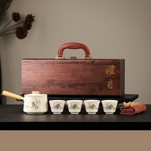 Grey-House Scizorito Chinese Kung Fu Tea Set – Semi-Automatic Tea Set Gift Edition
