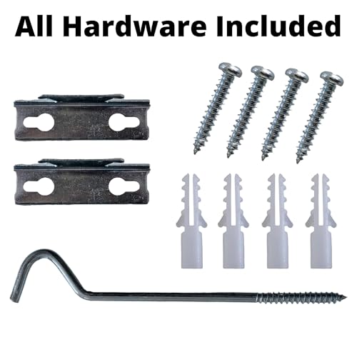Heavy Duty Adjustable Curtain Rod, 48-84 Inch White Iron Window Hardware