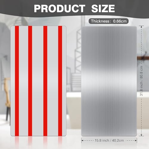 32x16 Inch Stainless Steel Hand Dryer Wall Splash Guard - 2 Piece Set